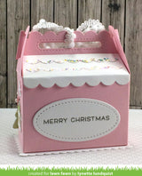 scalloped treat box winter house add-on