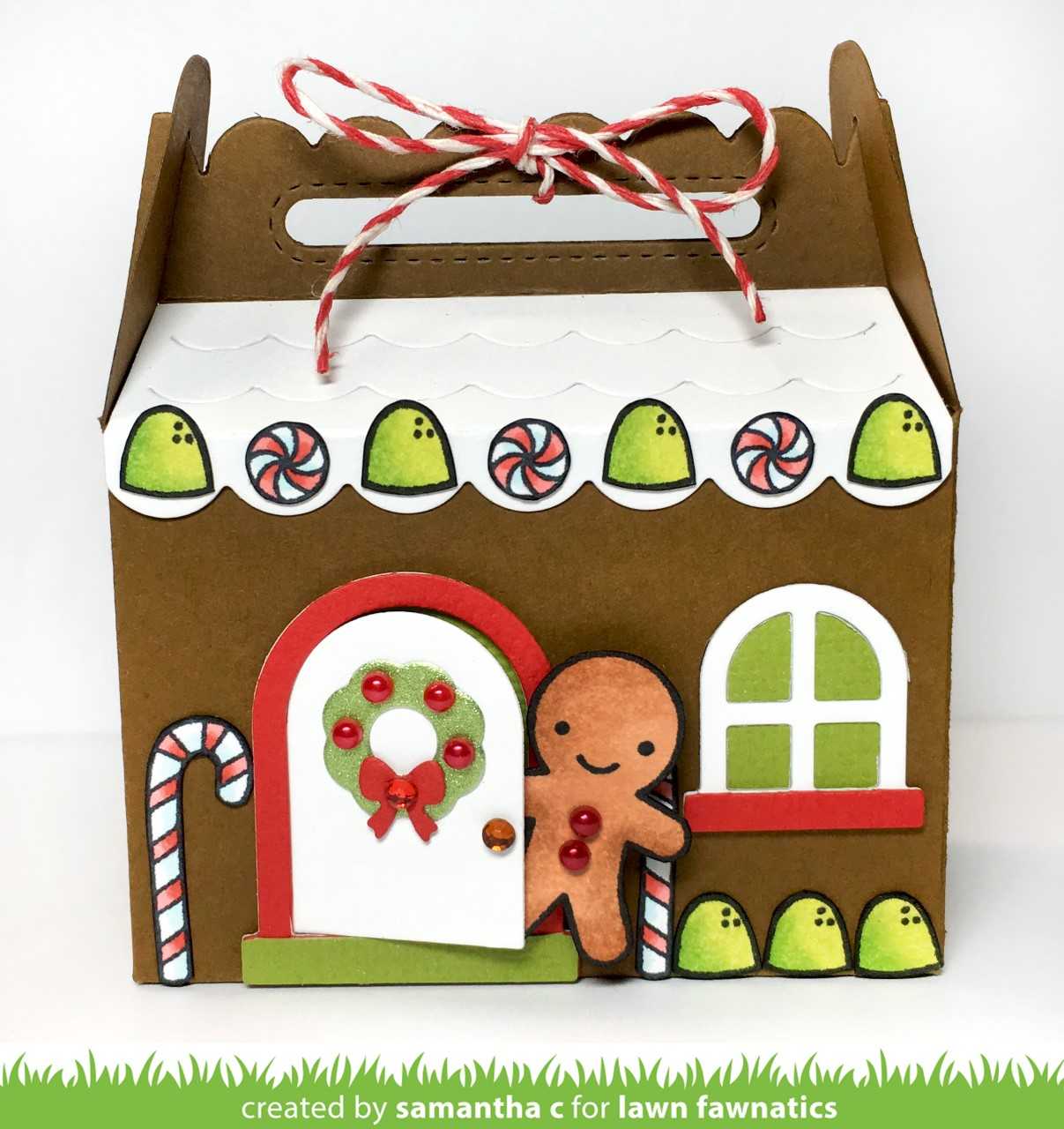 scalloped treat box winter house add-on