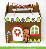 scalloped treat box winter house add-on