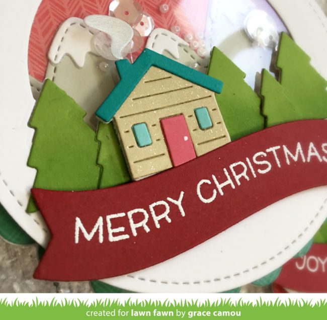 shadow box card mountain add-on