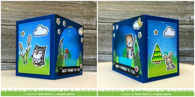 shadow box card mountain add-on