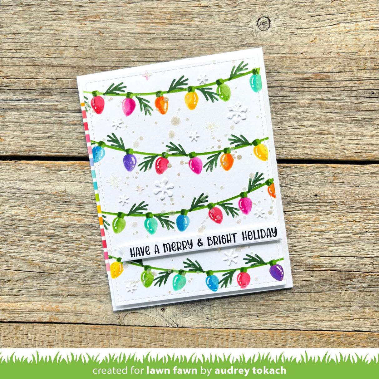 string of lights background stencils