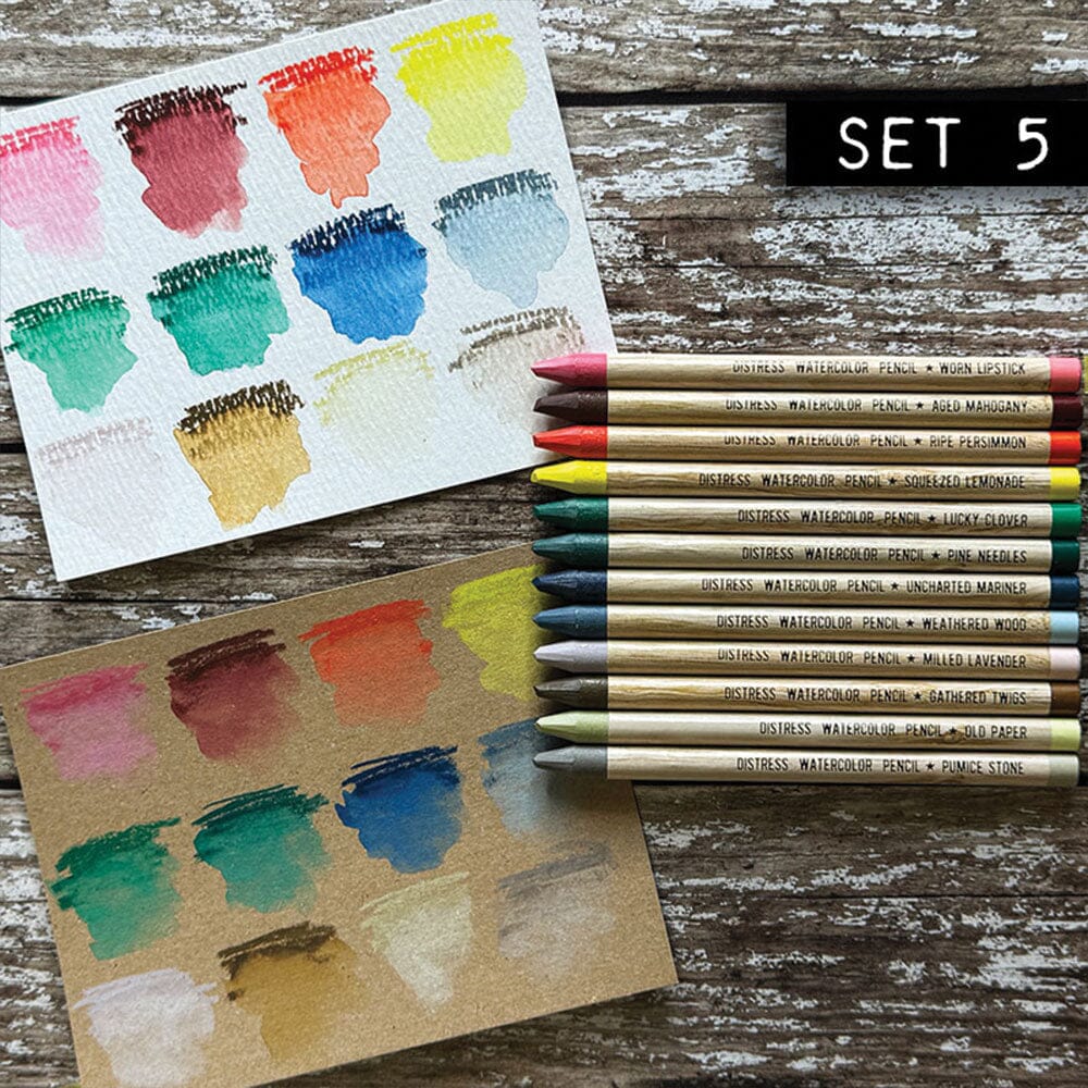 tim holtz distress watercolor pencils set 5