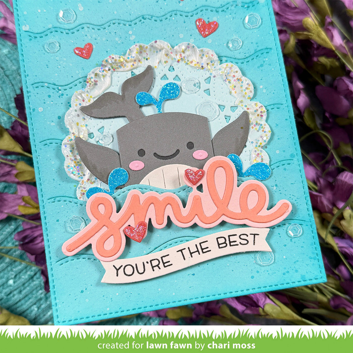 tiny gift box whale and dolphin add-on