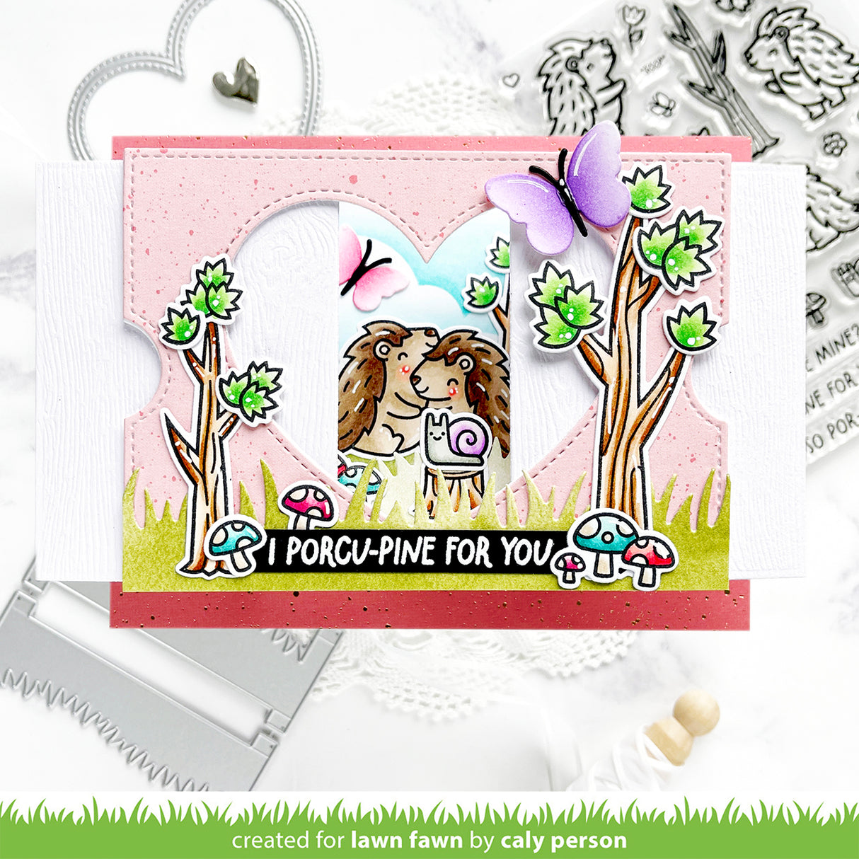 ta-da! diorama! heart window add-on