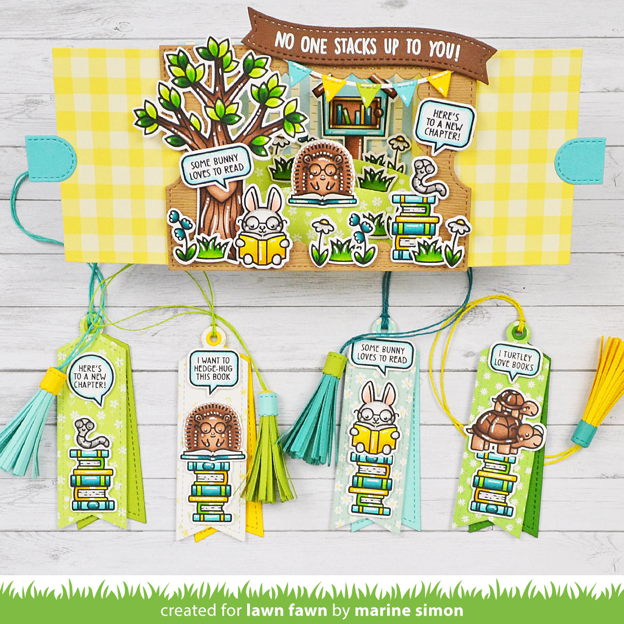 little woodland library friends – Lawn Fawn