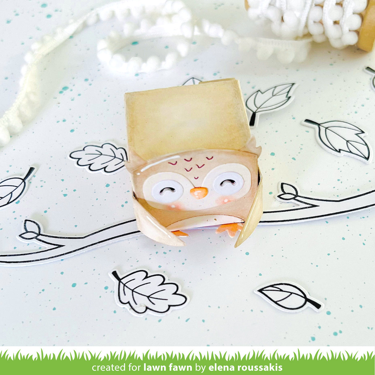 tiny gift box owl and penguin add-on