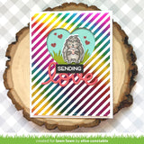 diagonal rainbow stripes foiled washi tape