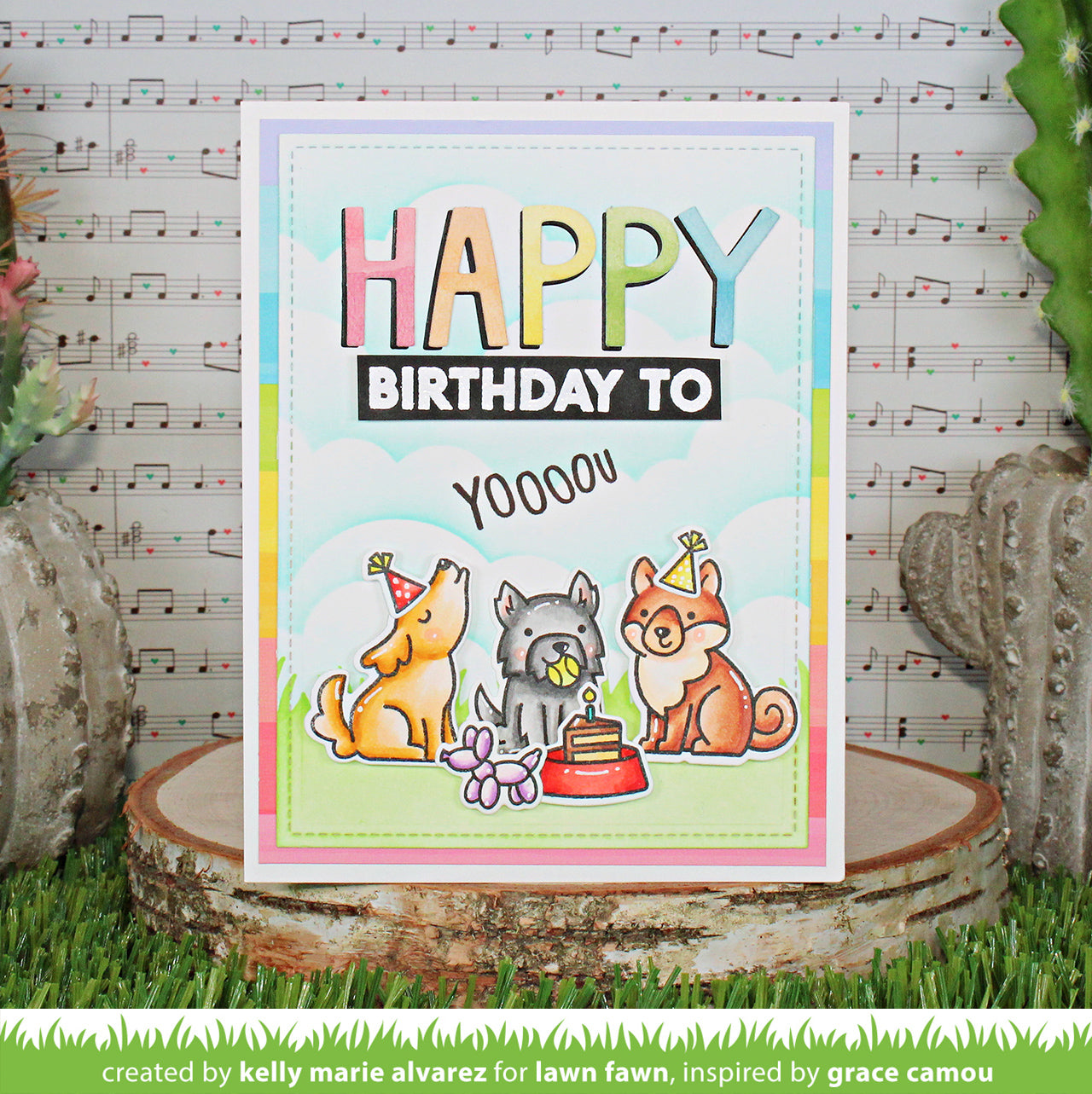 Yappy Birthday Lawn Fawn Yappy birthday lawn fawn