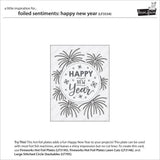foiled sentiments: happy new year