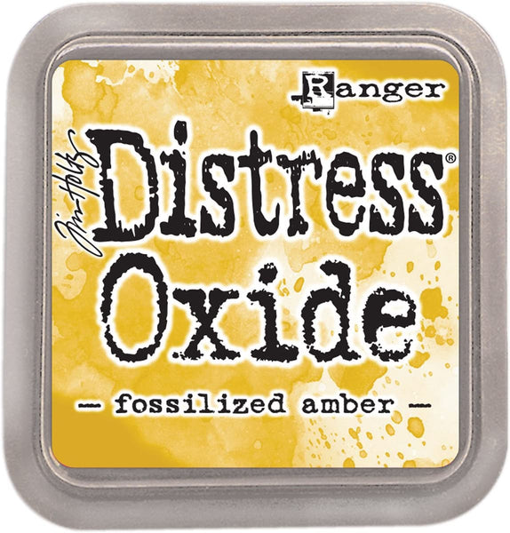 distress oxide - fossilized amber