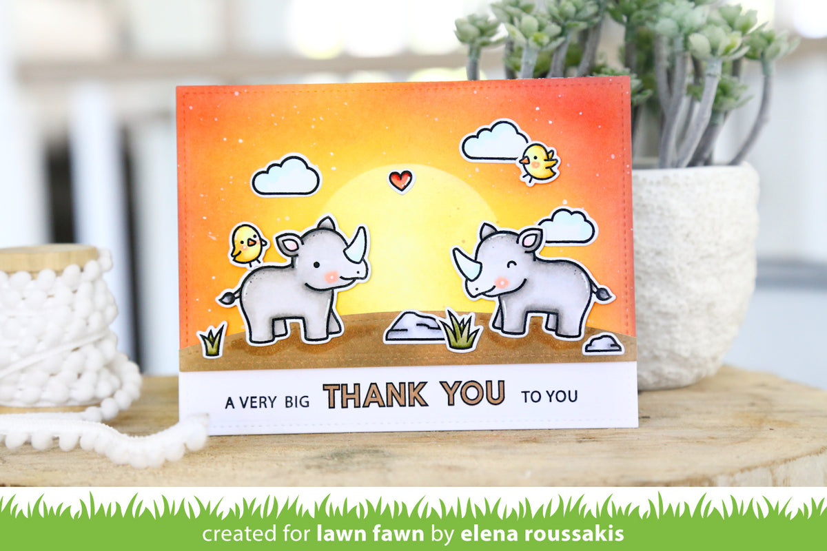 HA + Lawn Fawn Big Thanks