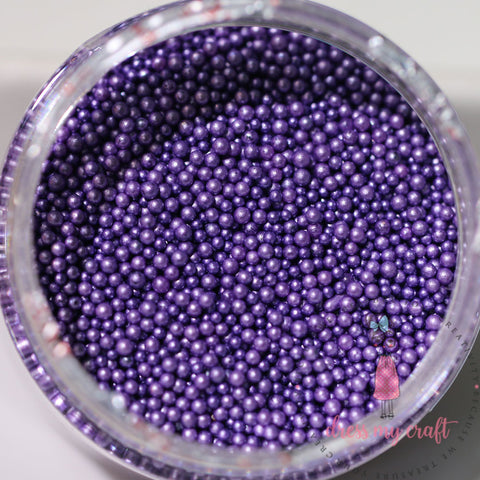 dress my craft - flower pearls - purple