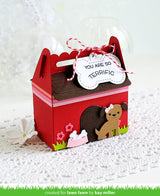 _scalloped treat box dog house add-on_