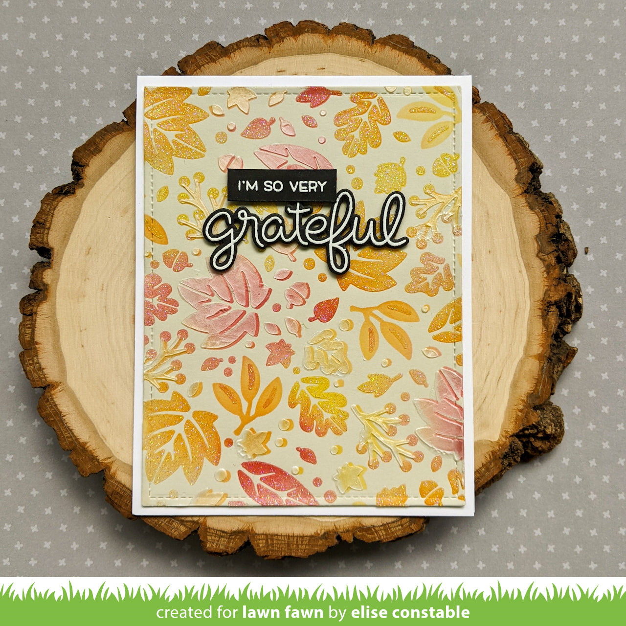 fall leaves background stencils