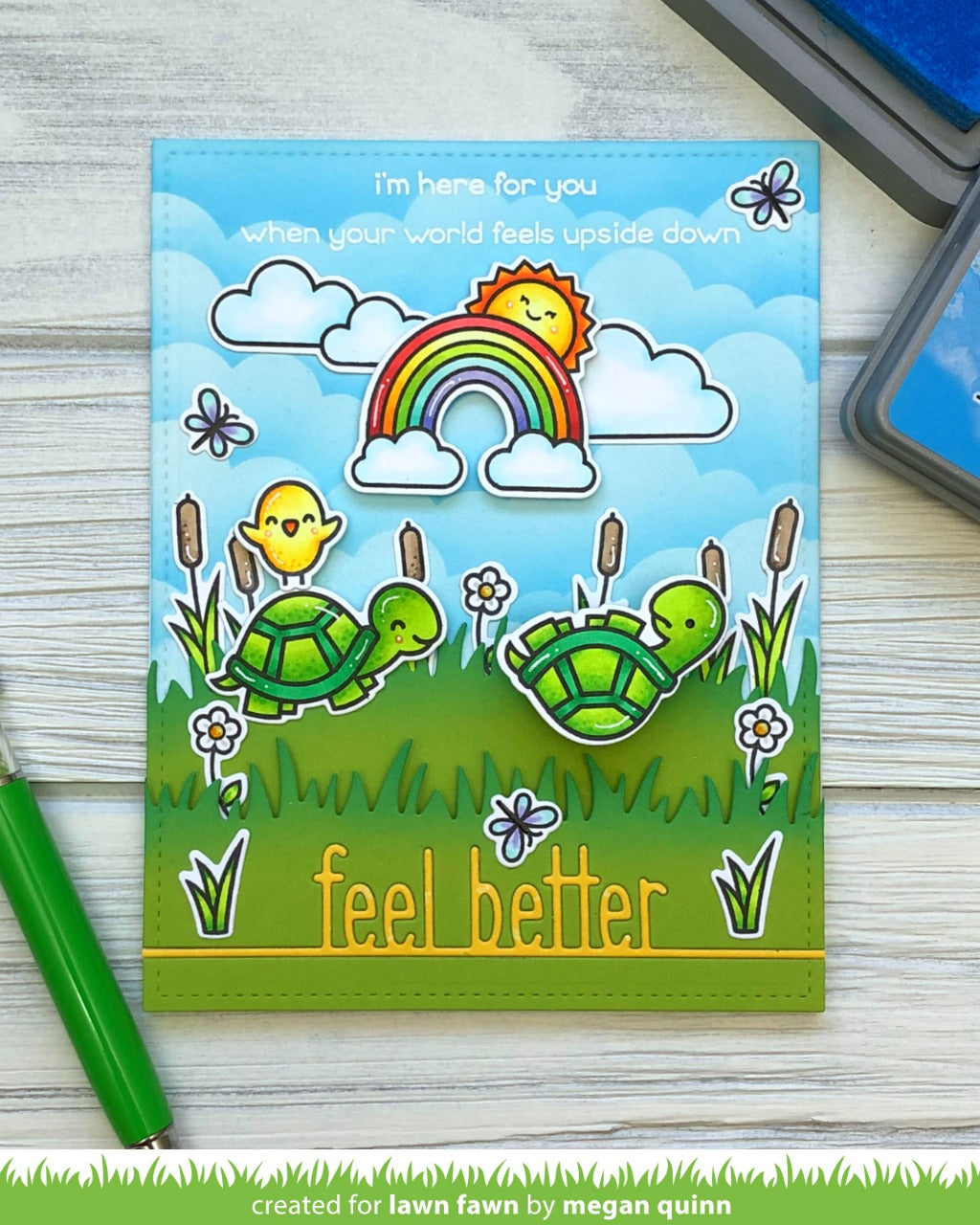 _feel better line border_