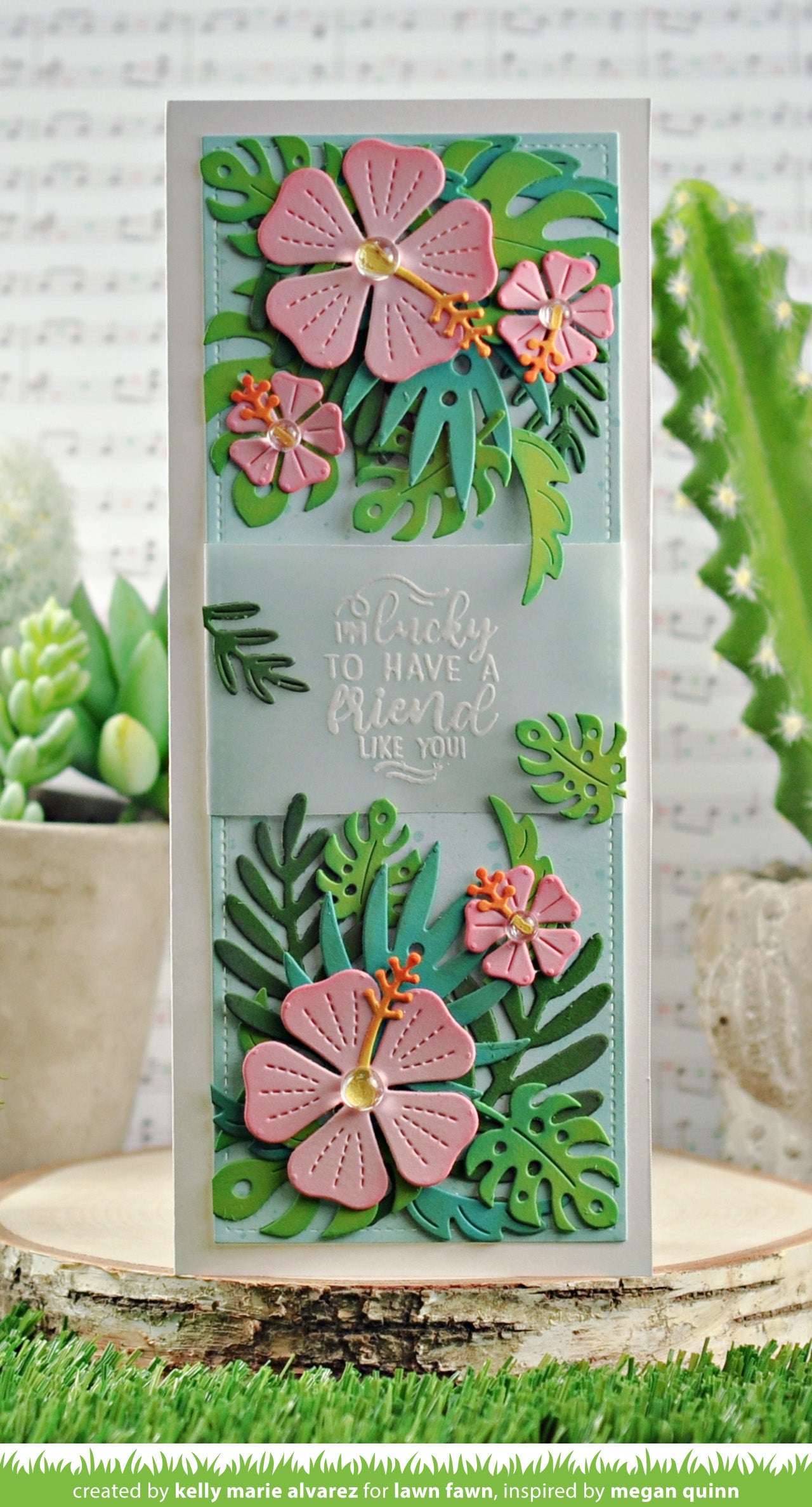 tropical leaves | Lawn Fawn