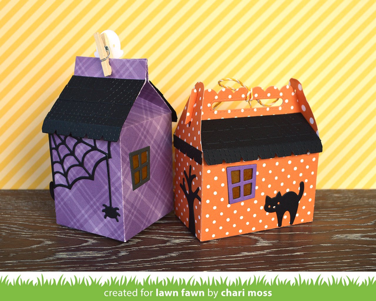 scalloped treat box haunted house add-on