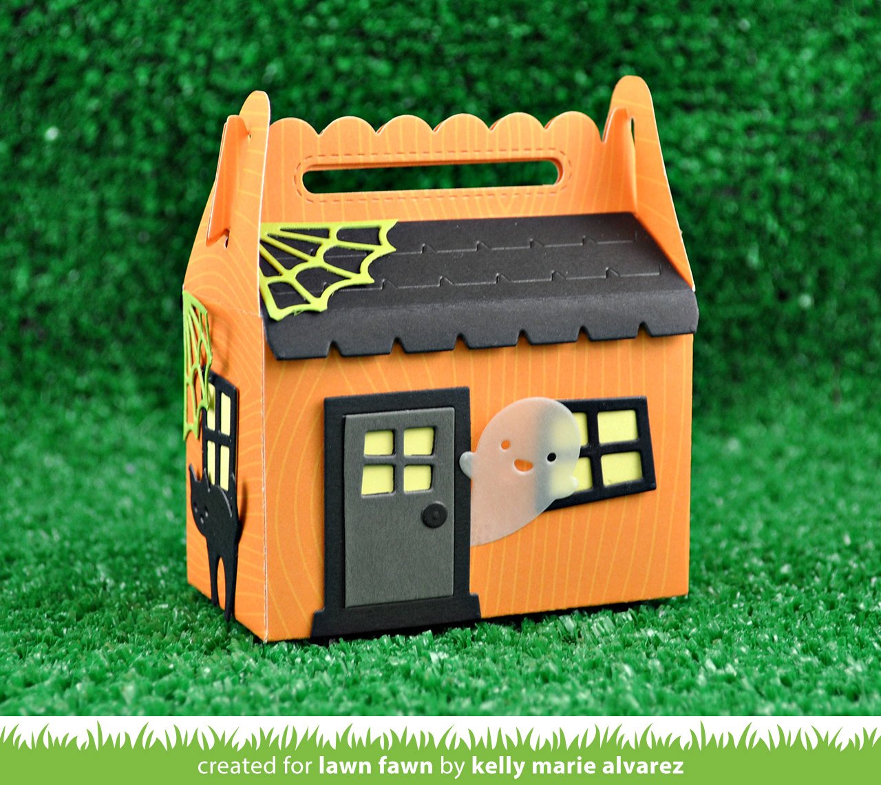 scalloped treat box haunted house add-on
