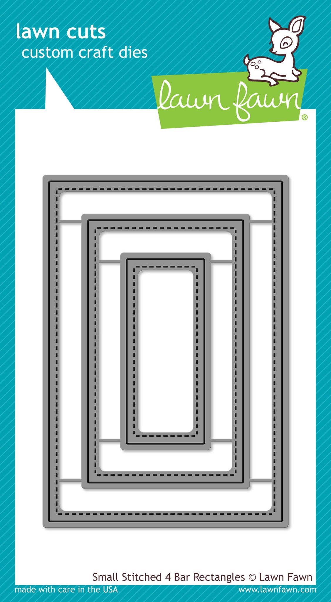 small stitched 4 bar rectangles