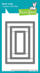 small stitched 4 bar rectangles