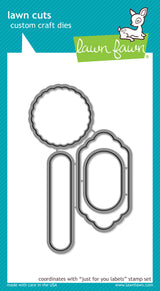 _just for you labels lawn cuts_