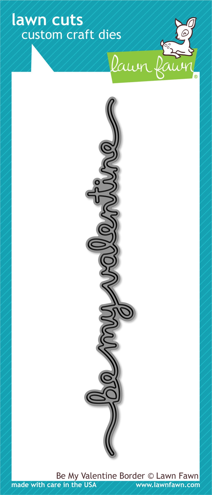 Scripty Border be my valentine border – Lawn Fawn