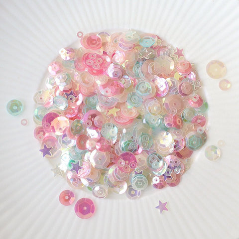 pastel paradise sparkly shaker selection