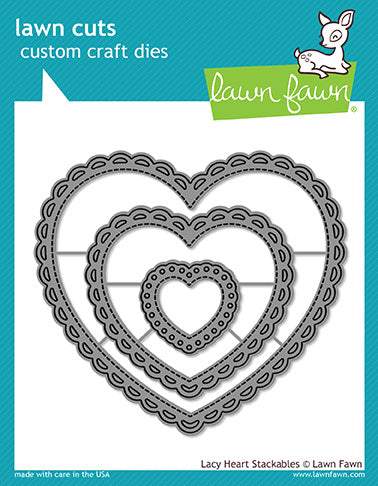 lacy heart stackables
