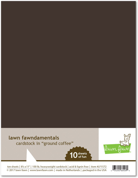 ground coffee cardstock