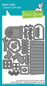 scalloped treat box spring house add-on