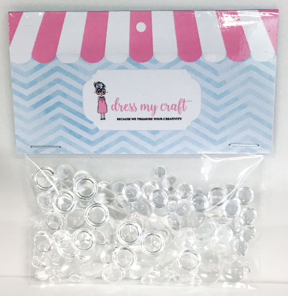 dress my craft water droplets - assorted