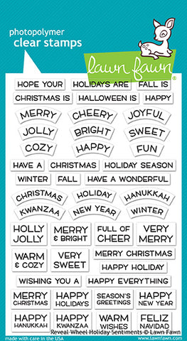 reveal wheel holiday sentiments