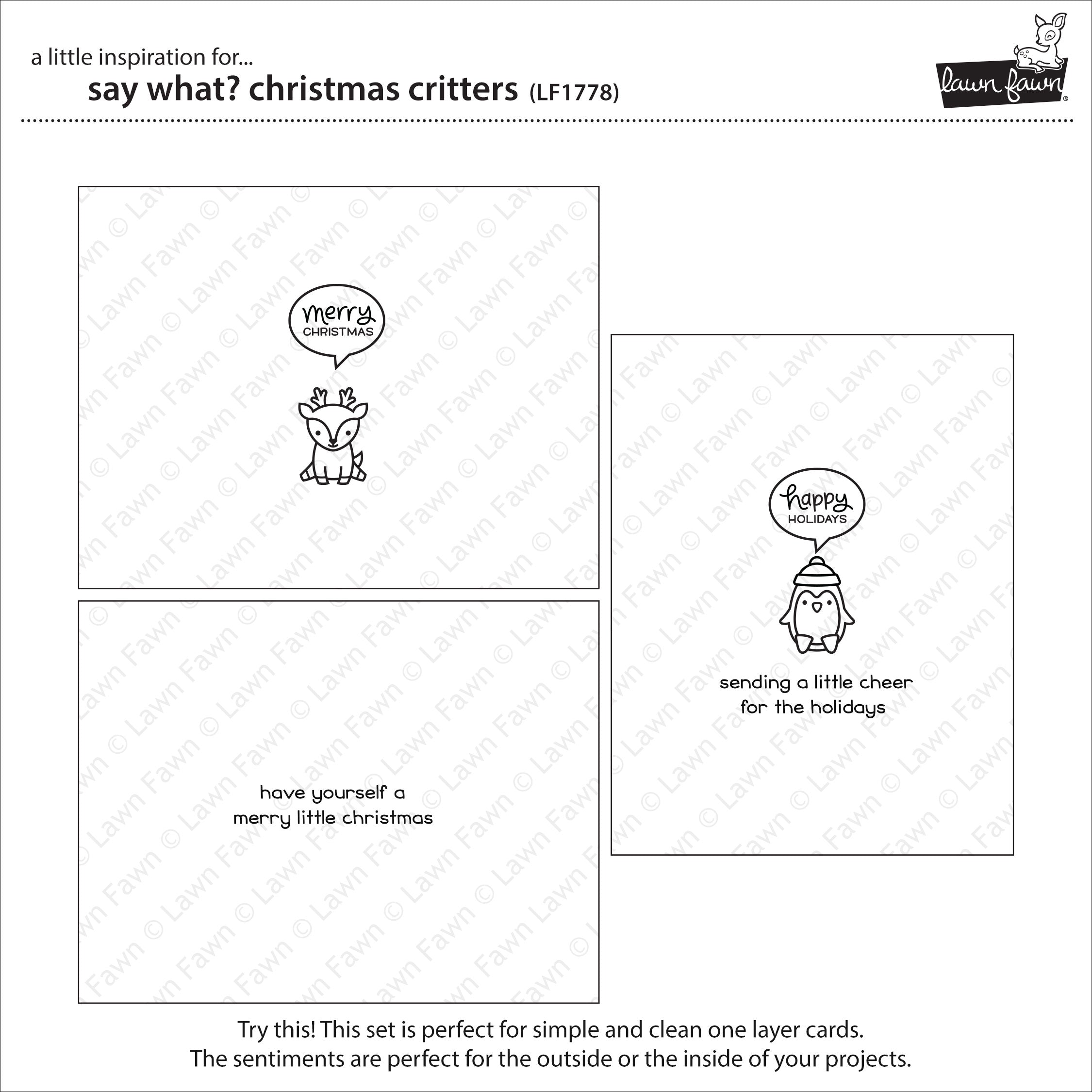 say what? christmas critters