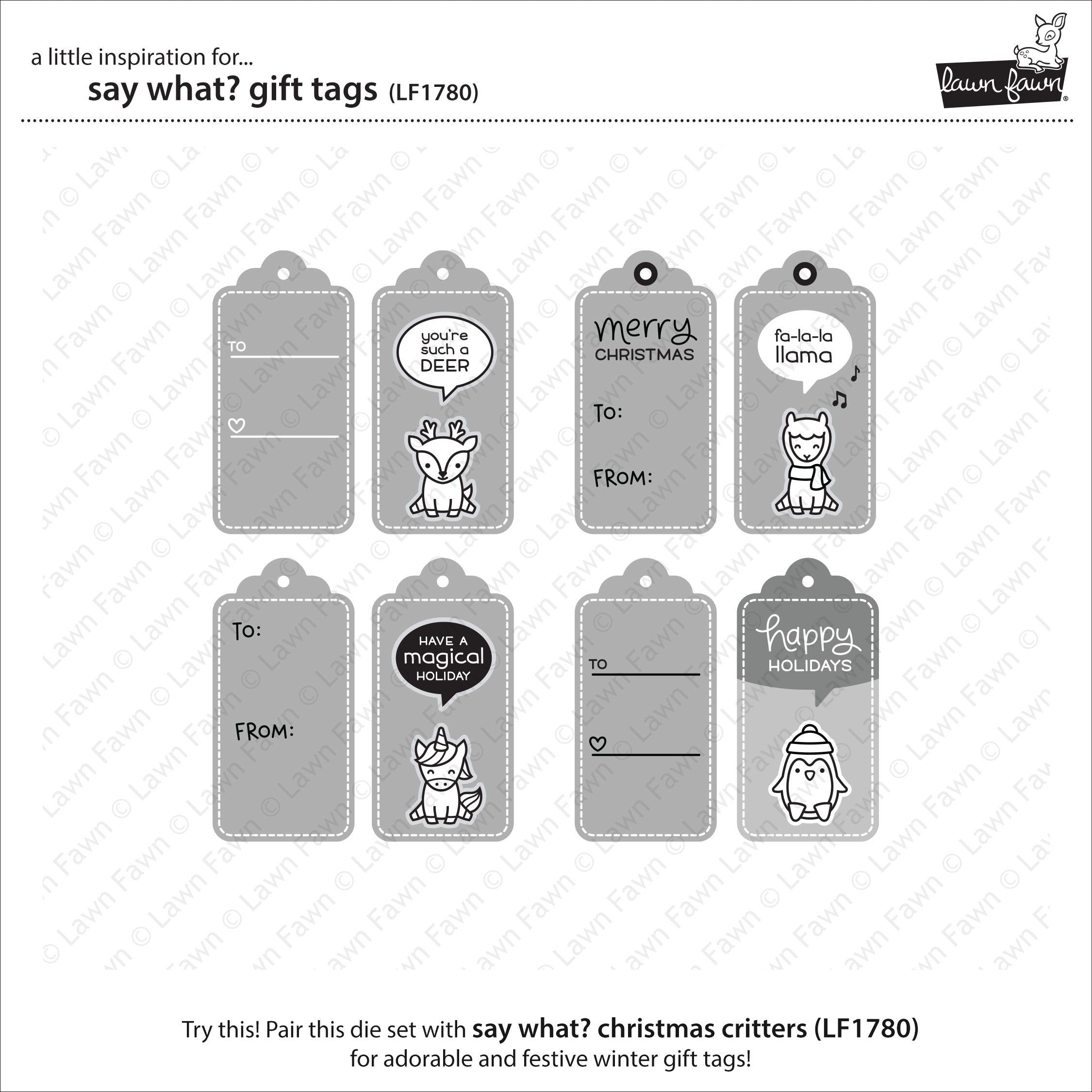 say what? gift tags