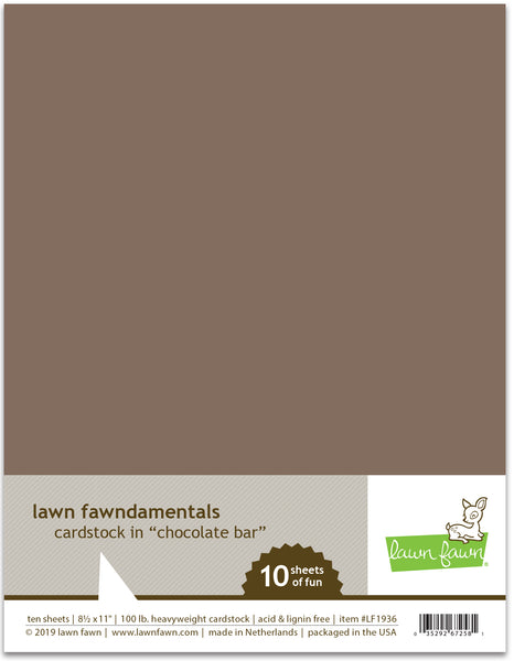chocolate bar cardstock
