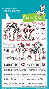 tree before 'n afters lawn cuts