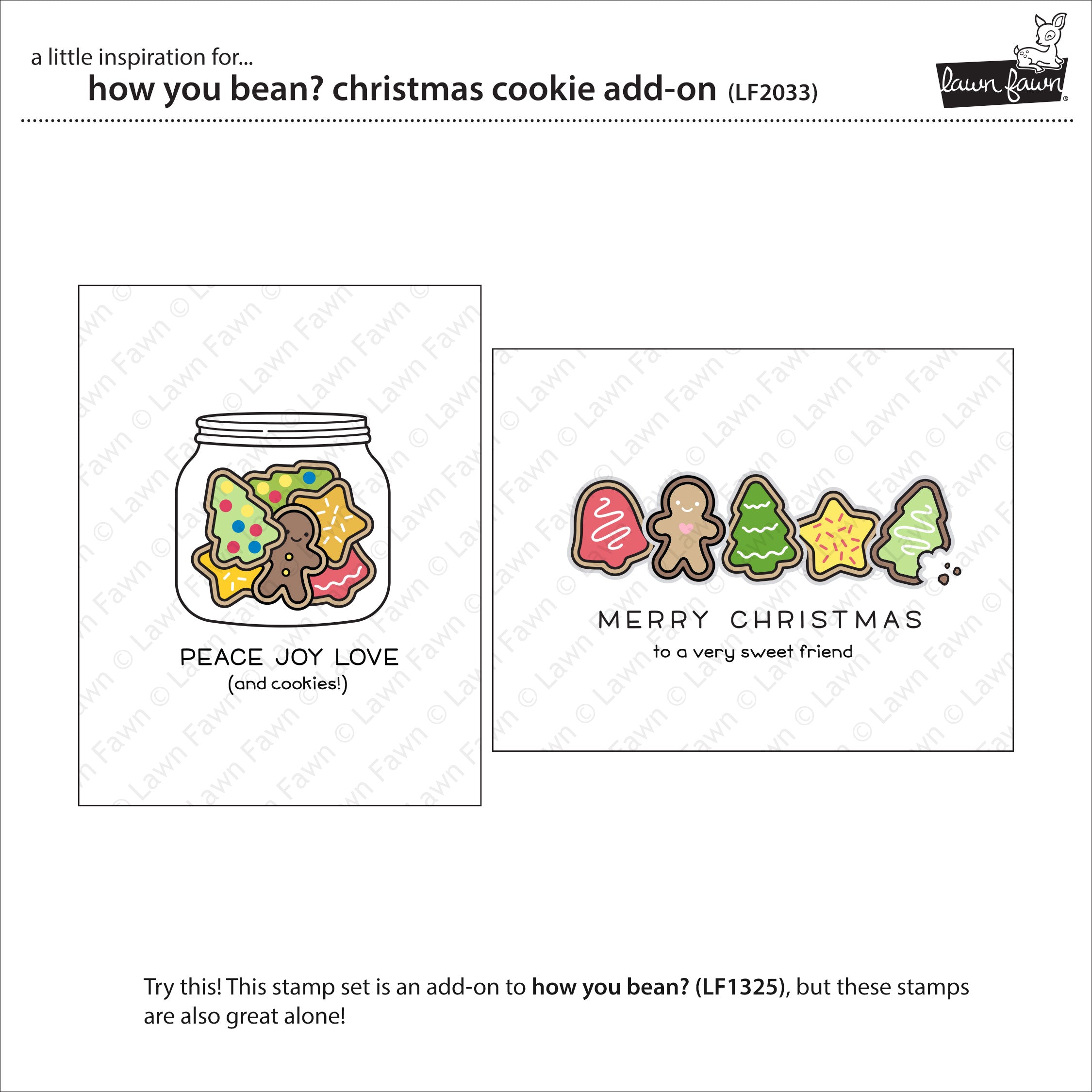 how you bean? christmas cookie add-on