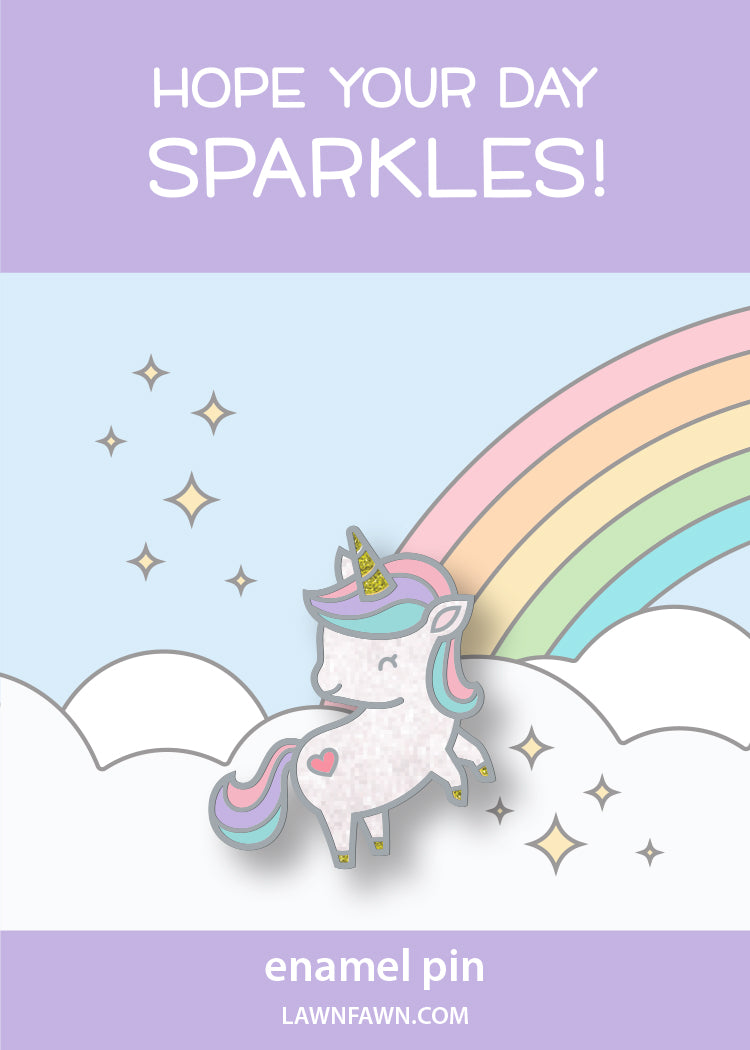 my little unicorn enamel pin