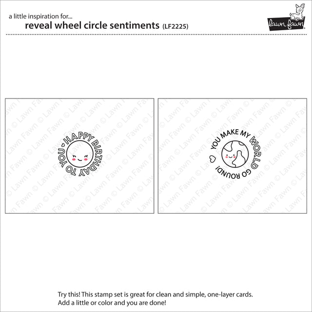 reveal wheel circle sentiments – Lawn Fawn