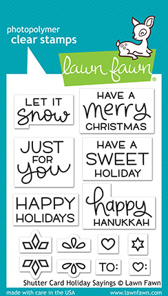 shutter card holiday sayings
