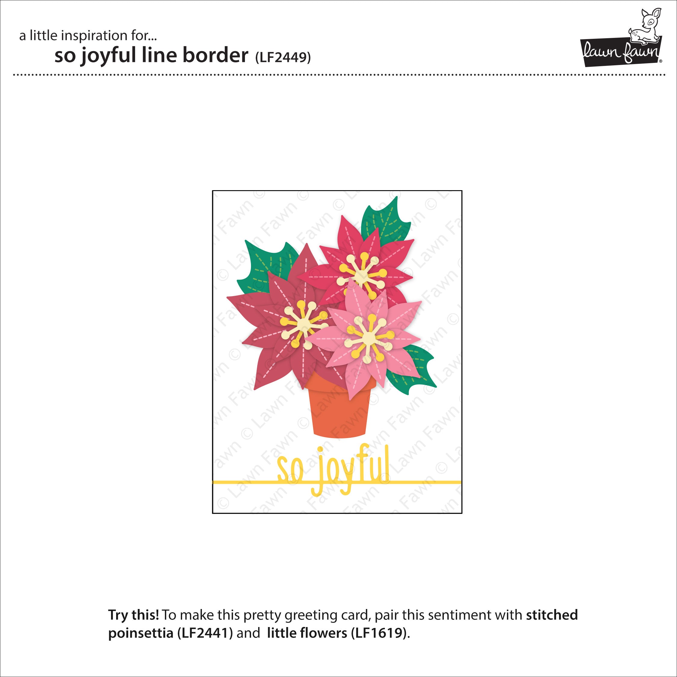 Joyful Line Patterns so joyful line border | Lawn Fawn