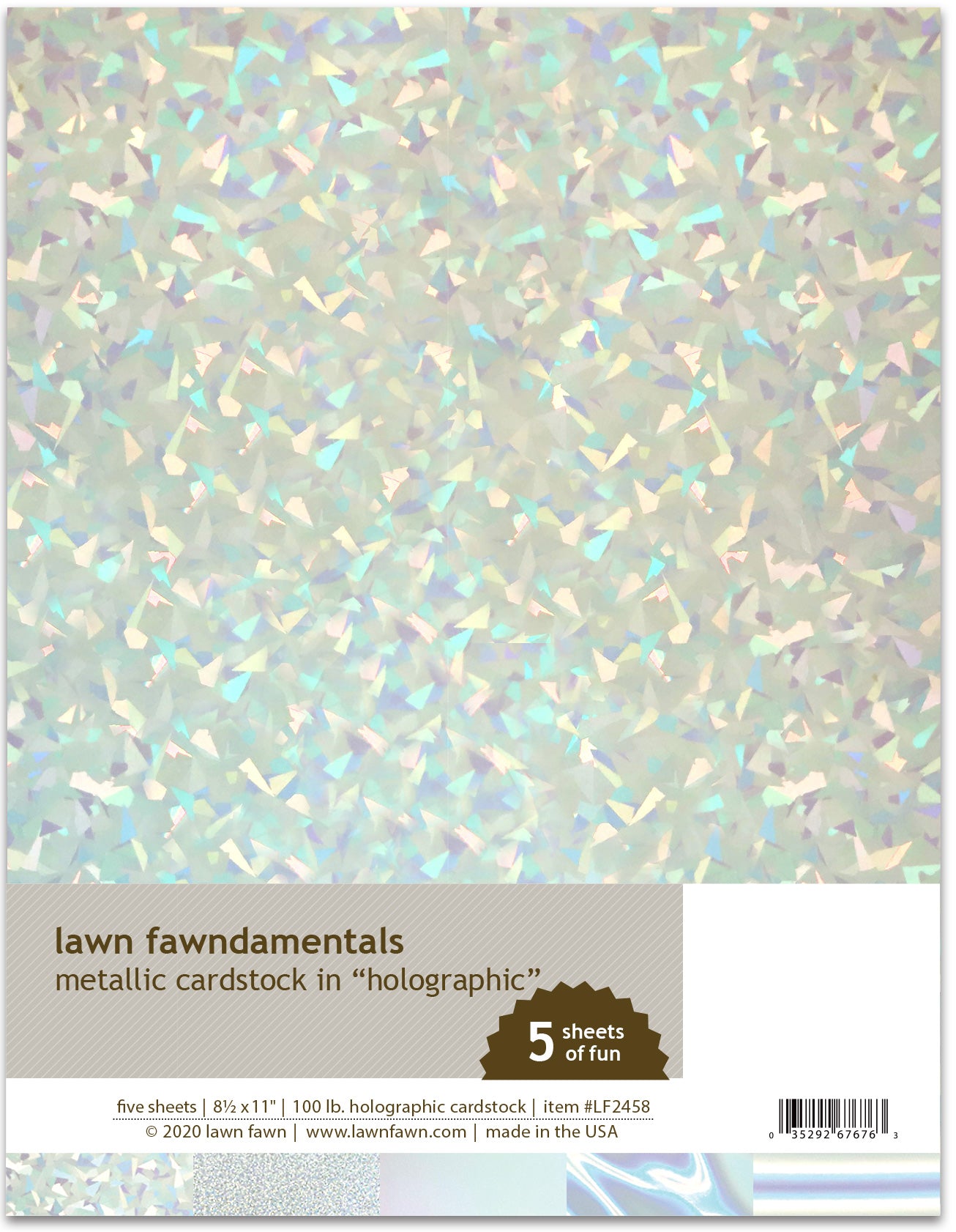 metallic cardstock - holographic