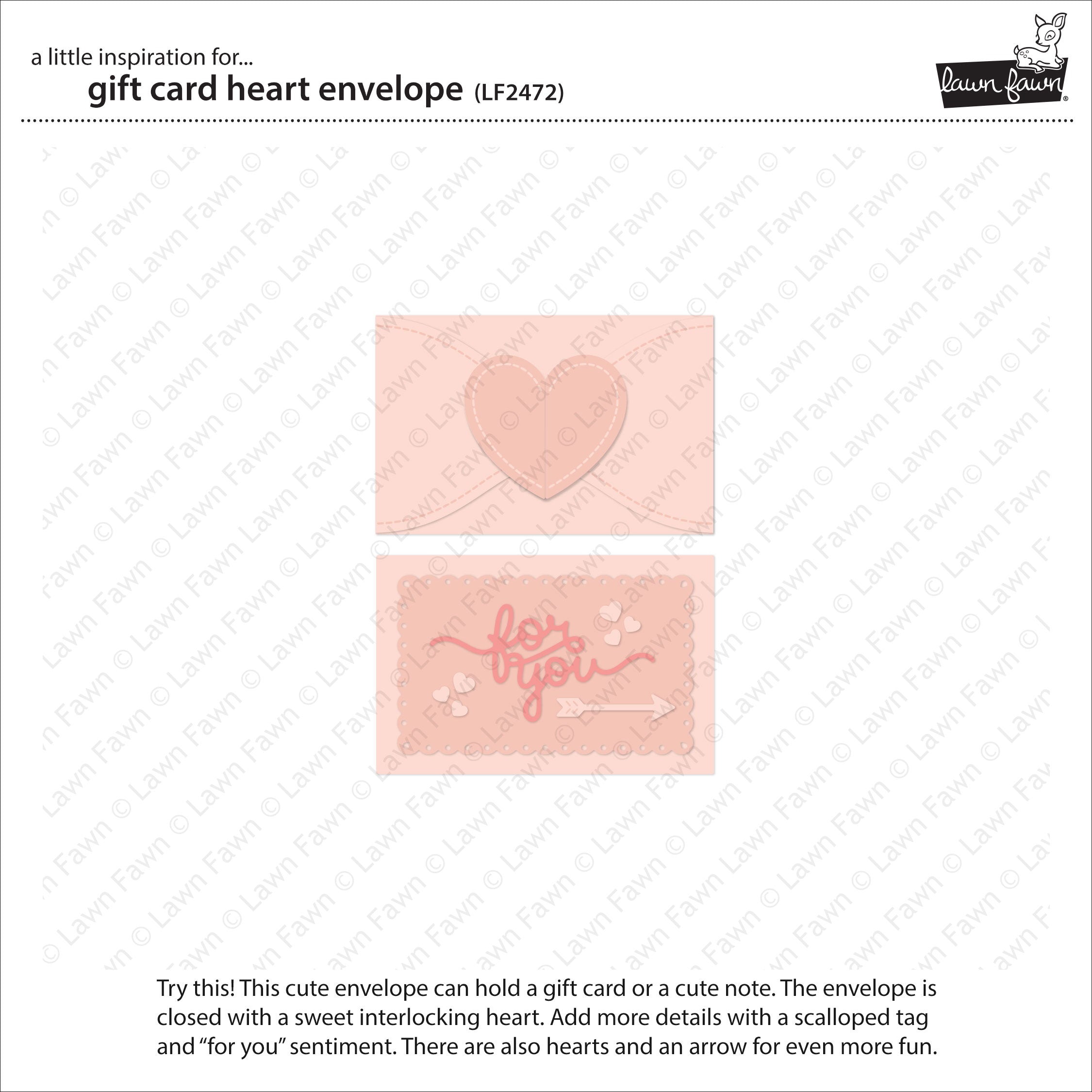 gift card heart envelope