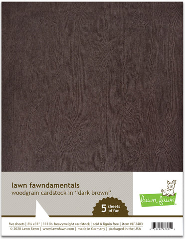 woodgrain cardstock - dark brown
