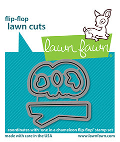 one in a chameleon flip-flop - lawn cuts