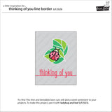 thinking of you line border