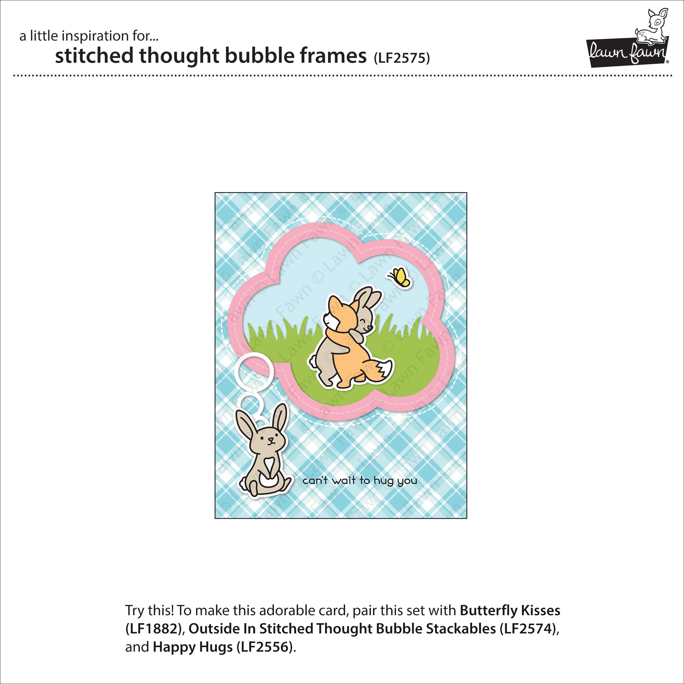 stitched thought bubble frames