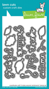 scripty autumn sentiments lawn cuts