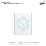 stitched snowflake frame